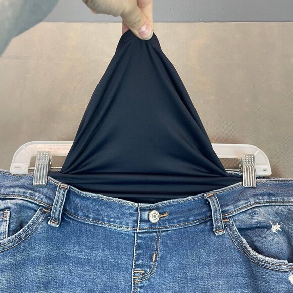 Abercrombie Jeans Women 31 12R Blue Super Skinny Ankle Distressed Stretch Casual - Picture 7 of 10